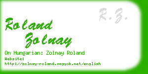 roland zolnay business card